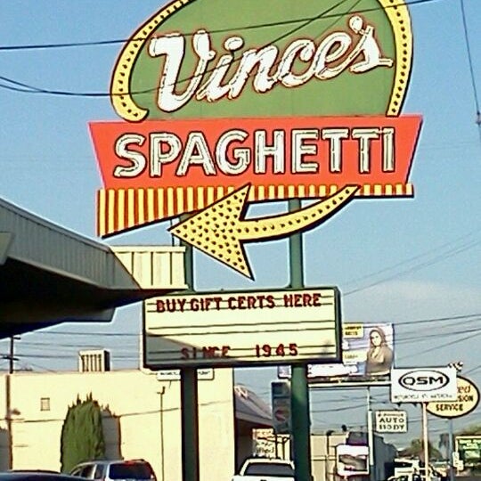 Photo taken at Vince&#39;s Spaghetti by David A. on 8/7/2012