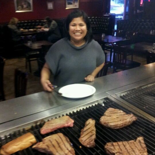 Photo taken at Grill Em Steak House &amp; Sports Bar by Gayle D. on 3/30/2012
