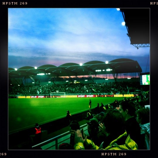 Photo taken at Gerhard Hanappi Stadium by Philipp on 3/3/2012