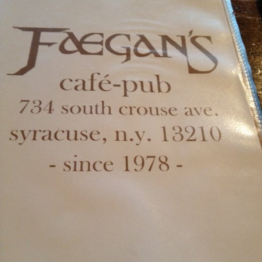 Photo taken at Faegan&#39;s Cafe &amp; Pub by Chris F. on 9/7/2012