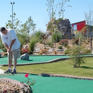 Show off your skills on the 18-hole mini-golf course at Andy Alligator's Fun Park. Putt around obstacles to sink the ball, and see who in your group is lucky enough to get a hole-in-one.