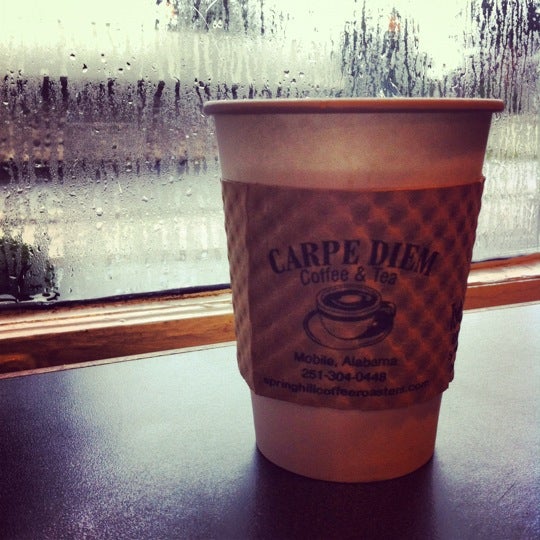 Photo taken at Carpe Diem Coffee &amp; Tea Co. by Jolyn P. on 6/9/2012