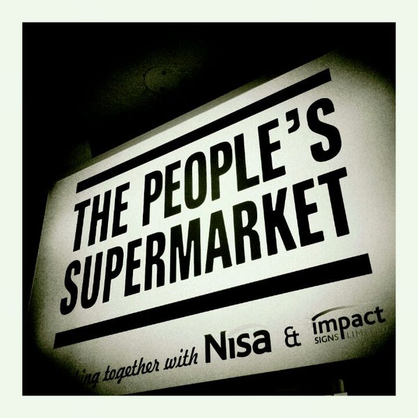 Photo taken at The People&#39;s Supermarket by Michael A. on 3/17/2012
