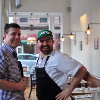 Kevin Pemoulie (former chef de cuisine at Momofuku Noodle Bar and sous chef at Craft Bar) opened his own restaurant on Friday in Jersey City. The menu will be seasonal and "Jersey-focused."