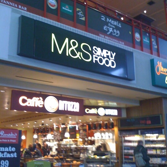 Photo taken at M&amp;S Simply Food by Mariane P. on 5/18/2012