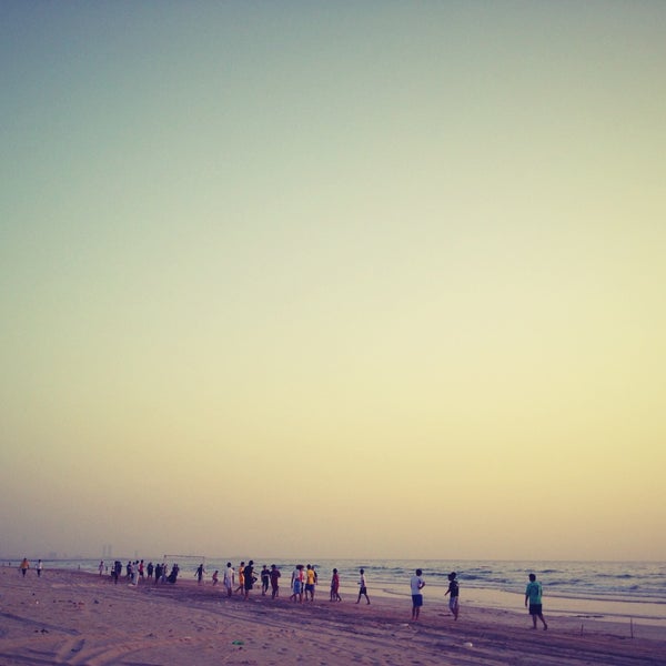 Photo taken at Al Rams Beach by Abdulla on 6/26/2012
