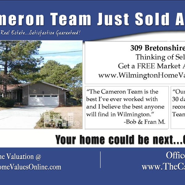 The Cameron Team just sold another!