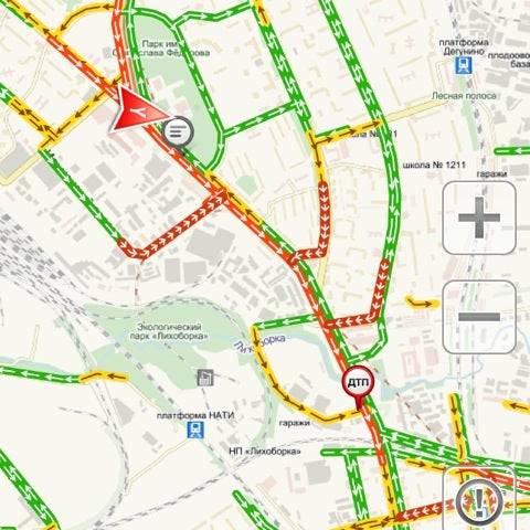 Карта дмитровское шоссе пробки сейчас