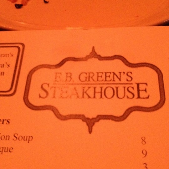 Photo taken at EB Green&#39;s Steakhouse by Decoda D. on 3/11/2012