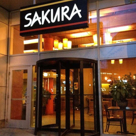 Photo taken at Sakura Restaurant &amp; Sushi Bar by deanna j. on 4/21/2012