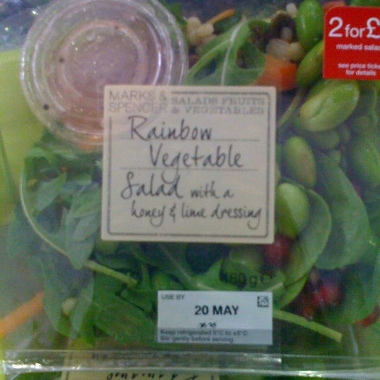 Photo taken at M&amp;S Simply Food by Mariane P. on 5/17/2012