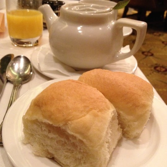 The Parker House Rolls! Not just for dinner - a nice treat for breakfast - included on their breakfast menu!