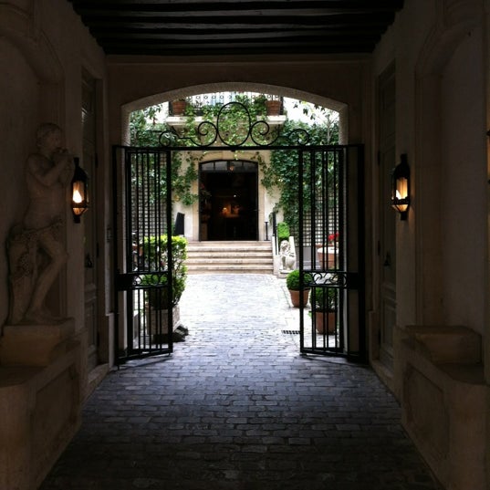 Photo taken at Relais Christine by Max on 6/17/2012