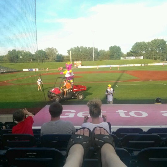 Photo taken at The Cornbelters Baseball Team by Jean S. on 7/21/2012