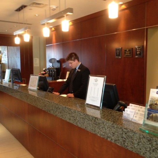 Photo taken at Fairfield Inn &amp; Suites by Marriott Montreal Airport by Diana K. on 7/12/2012
