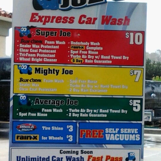 Soapy Joe's Car Wash Vista, CA
