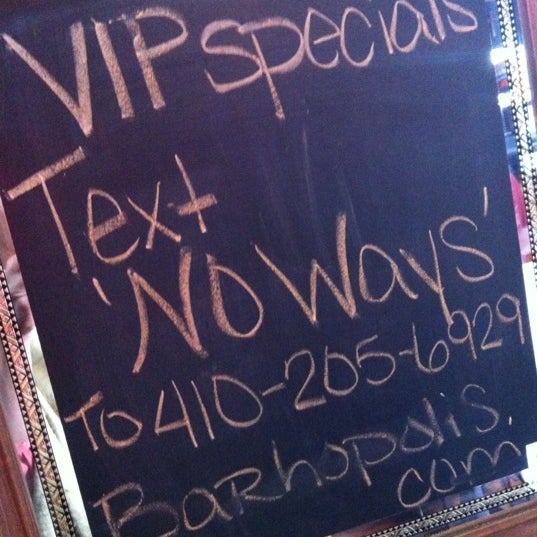 follow @cherimcdonald @nowayjosecafe and @blbaltimore on twitter and text "noways" to 410-205-6929 2 join their VIP club