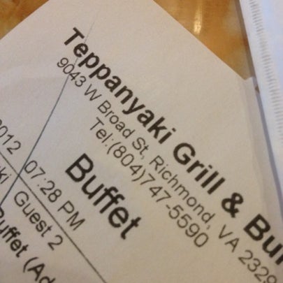 Photo taken at Teppanyaki Grill &amp; Buffet by Alana R. on 7/25/2012