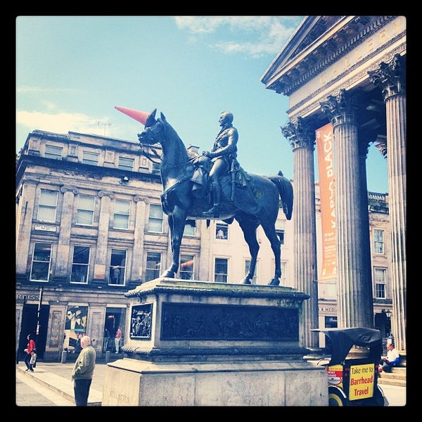 Photo taken at Royal Exchange Square by Liam D. on 6/13/2012