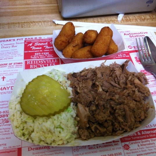 Photo taken at Short Sugar&#39;s Pit Bar-B-Q by Marty K. on 4/21/2012