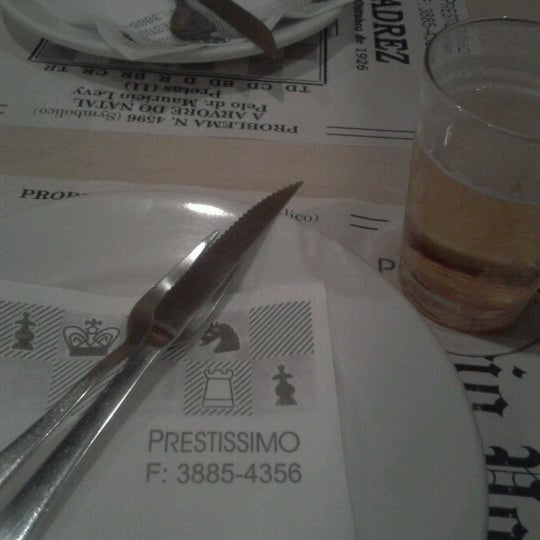 Снимок сделан в Prestíssimo Pizza Bar пользователем Malu G. 8/18/2012