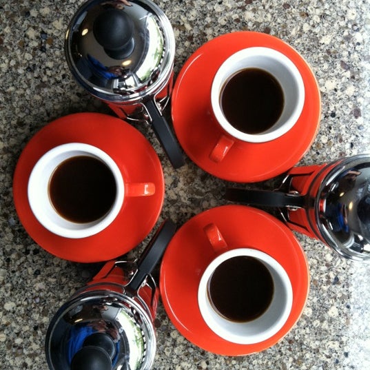 Come in for a coffee tasting flight - taste 3 coffees in individual French presses.