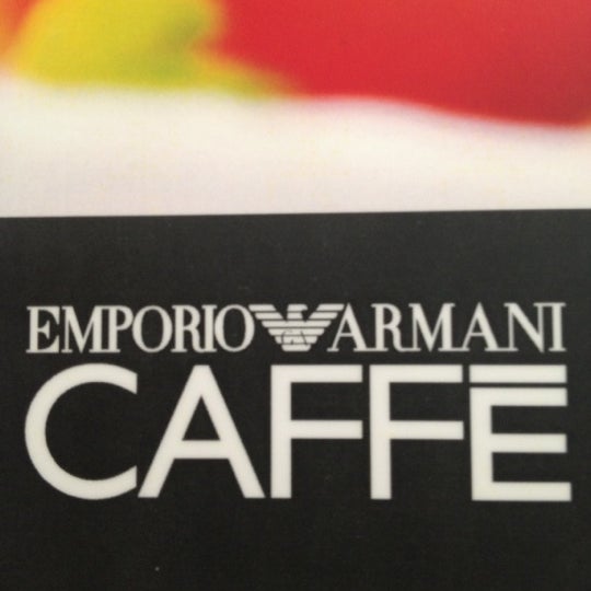 Photo taken at EMPORIO ARMANI CAFFE by Sergey B. on 7/17/2012