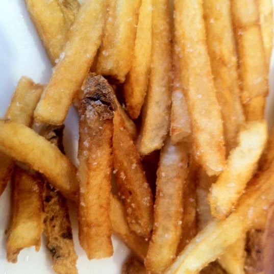 I've only been here once. Having crab beignets and their French fries. There's too much salt on both our food. Look at the fries... Maybe an isolated case... Not sure...