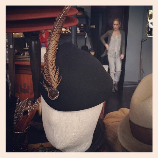 Photo taken at Goorin Bros. Hat Shop by Sarah on 3/29/2012