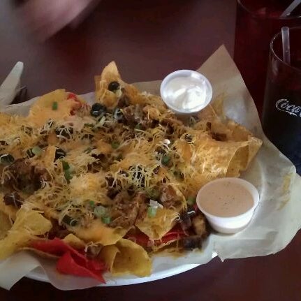 Half an order of nachos are huge! But very tasty!!!
