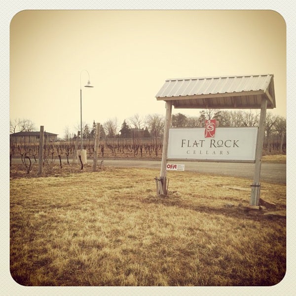 Photo taken at Flat Rock Cellars by Lauren S. on 3/16/2012