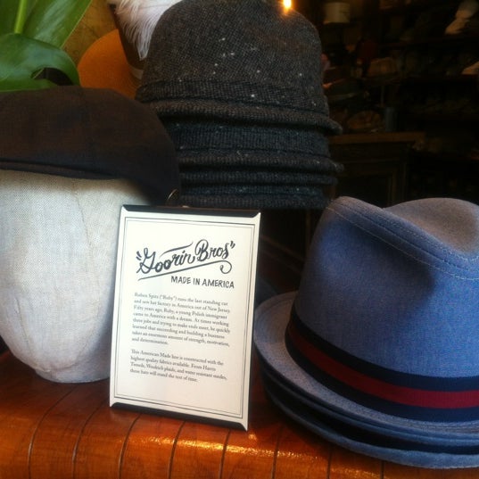 Photo taken at Goorin Bros. Hat Shop - Gaslamp by Kim S. on 4/20/2012