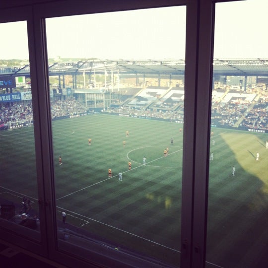 Photo taken at Press Box at Children&#39;s Mercy Park by Joe D. on 6/27/2012