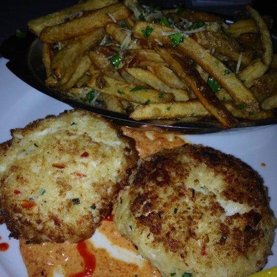 Crab cakes are amazing!! Get the truffle fries - they are addicting!