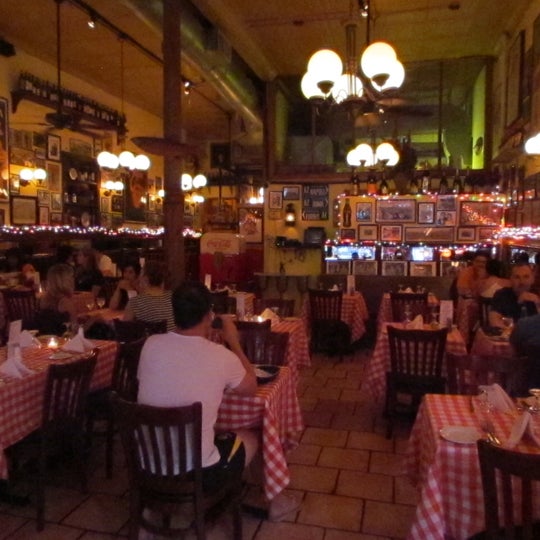 The dining room during service at Tello's on July 4th 2012.