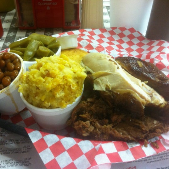 Photo taken at Hungry Harry&#39;s Famous BBQ by Denny L. on 8/30/2012