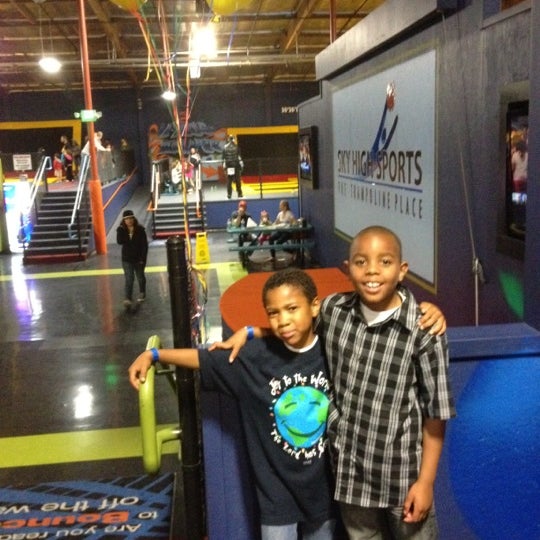 Photo taken at Sky High Sports Woodland Hills by Kathy M. on 3/26/2012