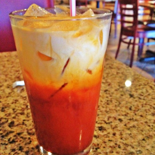 Try Thai iced tea, it is very good and refreshing. Something you shouldnt miss to order from here.