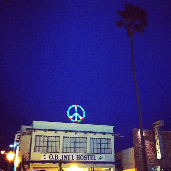 Photo taken at San Diego&#39;s Ocean Beach International Hostel by david b. on 5/18/2012