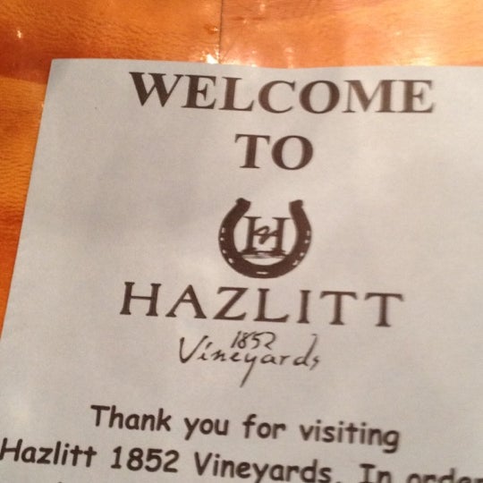 Photo taken at Hazlitt 1852 Vineyards by Morgan J. on 4/21/2012