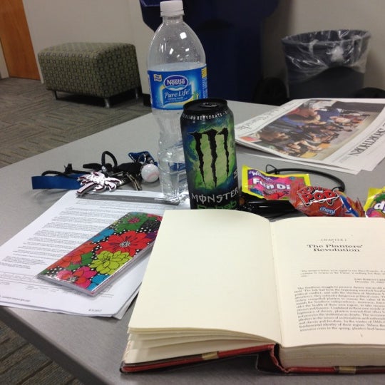 Photo taken at UTA Library by Denise M. on 4/5/2012