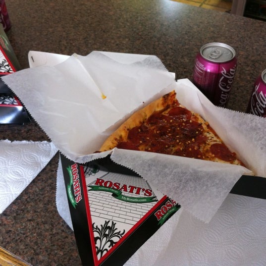 Photo taken at Rosati&#39;s Pizza by Chris E. on 7/24/2012