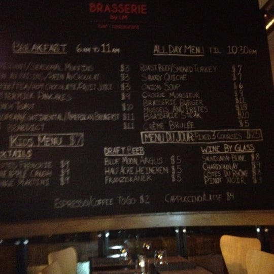 Photo taken at Brasserie by LM by Jacob B. on 5/27/2012