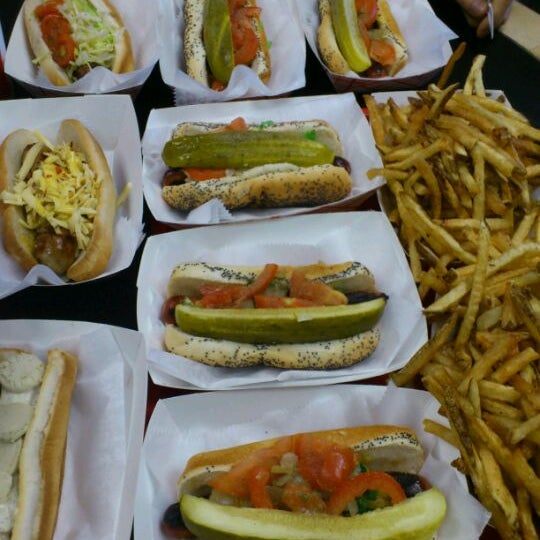 Photo taken at Hot Doug&#39;s by @ShawnyP23 on 4/6/2012
