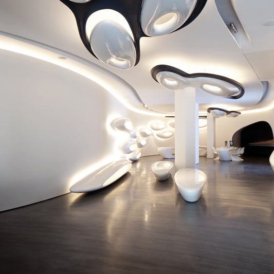 Il progetto dell'architetto Zaha Adid è sviluppato su un'impostazione unica, ispirata alla potenza dell'acqua come elemento di trasformazione. Premio Lighting Design 2012.