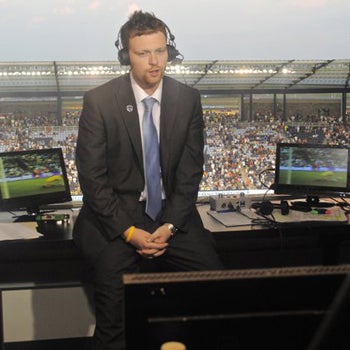 Play-by-play announcer Callum Williams and color analyst Jake Yadrich return to the broadcast booth for Sporting KC in 2013.