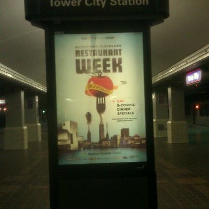 Photo taken at RTA Tower City Rapid Station by Dewayne C. on 4/17/2012