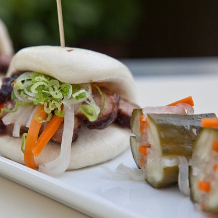 Be a Zen Master: order apps like squid jerky, spicy rock shrimp, or pork belly sliders. And try (on) the Kimono martini to complete your 'meditation.'