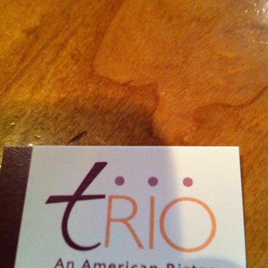 Photo taken at Trio An American Bistro by Jessica W. on 4/7/2012