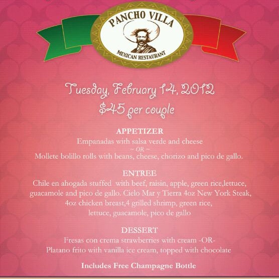 2/14/2012 tarihinde TwinCitiesList.comziyaretçi tarafından Pancho Villa Mexican Restaurant'de çekilen fotoğraf